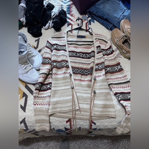Ralph Lauren Sweaters - Polo Ralph Lauren Tribal Patterned Cream Sweater